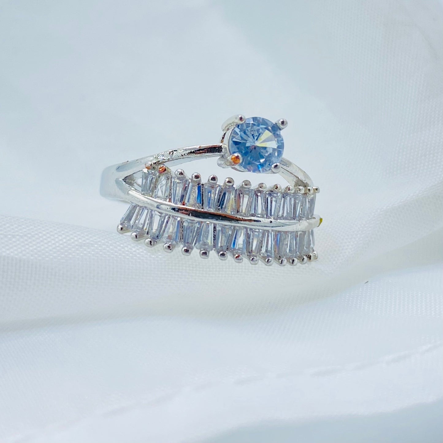 Sterling Silver Baguette Ring