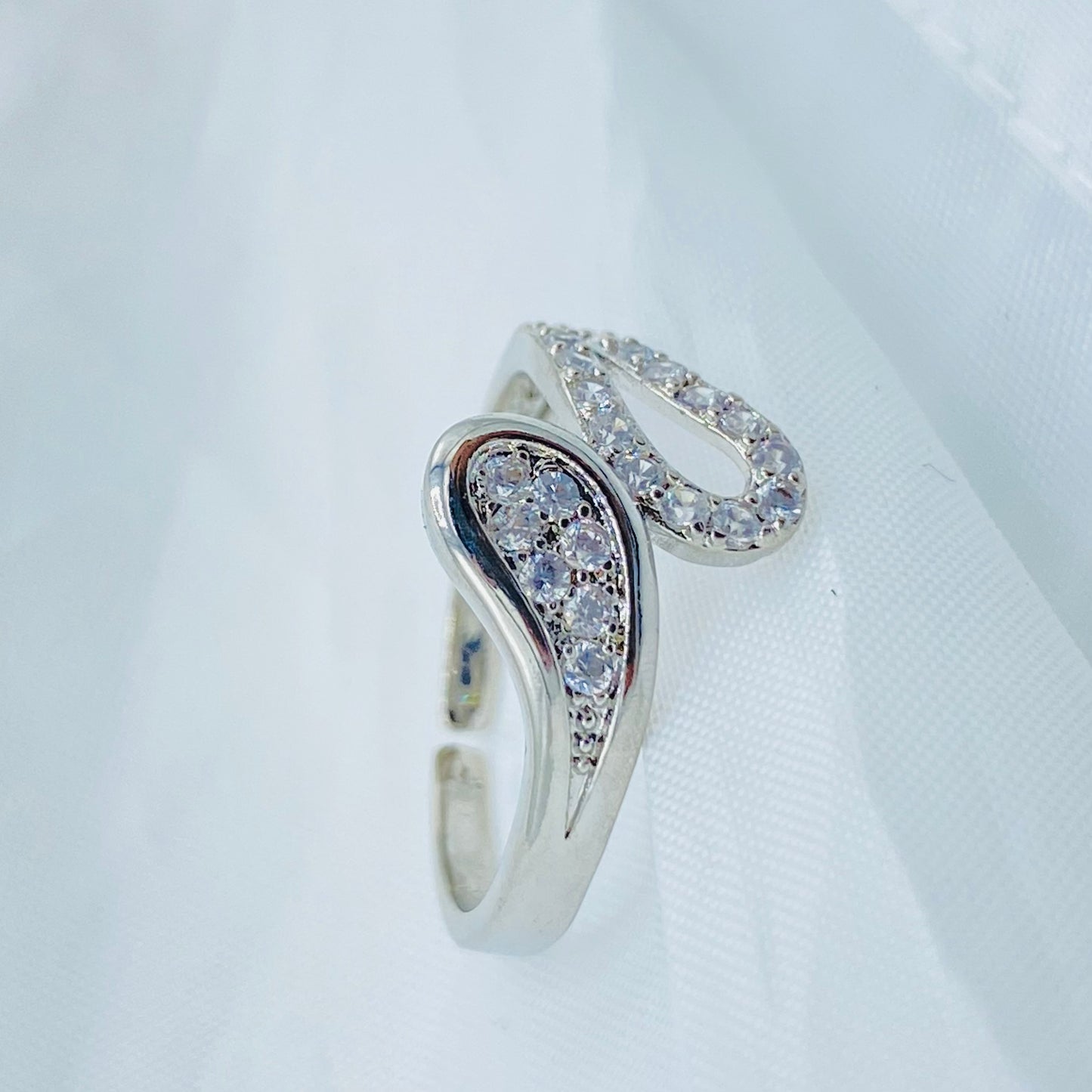 Silver Teardrop Ring