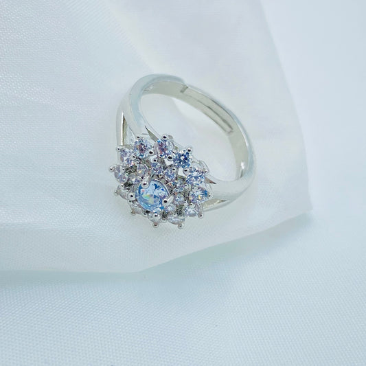 Sterling Silver Cluster Ring