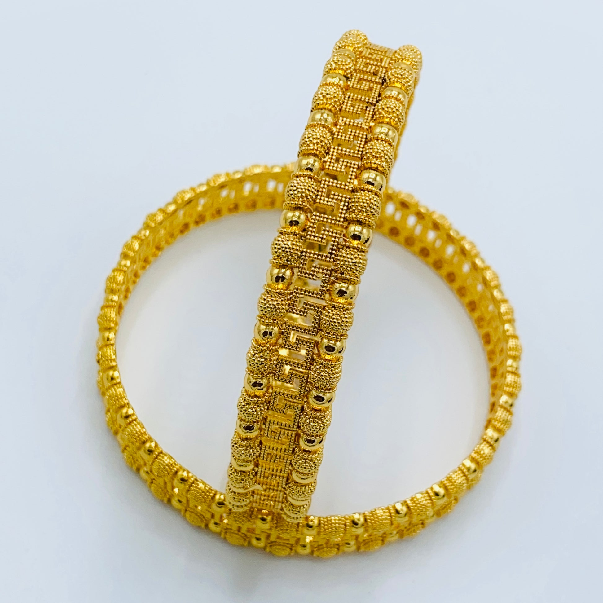 artificial gold plated bangles