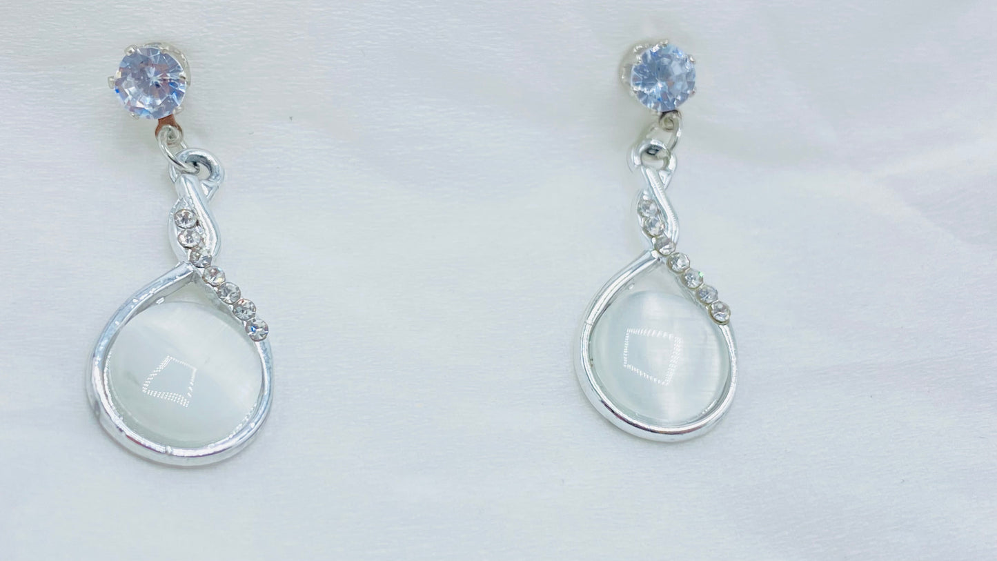 Silver Plated Elegant Pendant Set For Girl