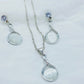 Silver Plated Elegant Pendant Set For Girl