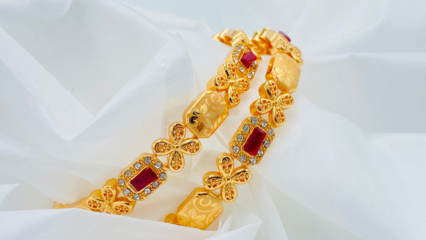 Stone Bangles Gold Designs