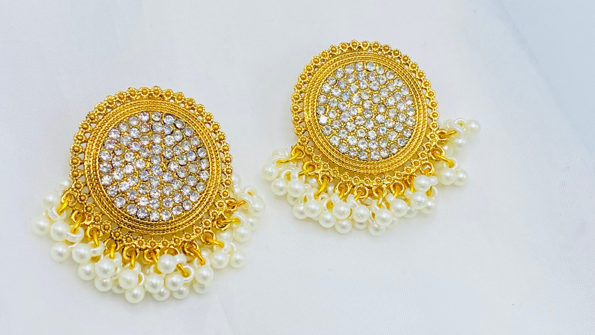 Crystal Pearl Earrings