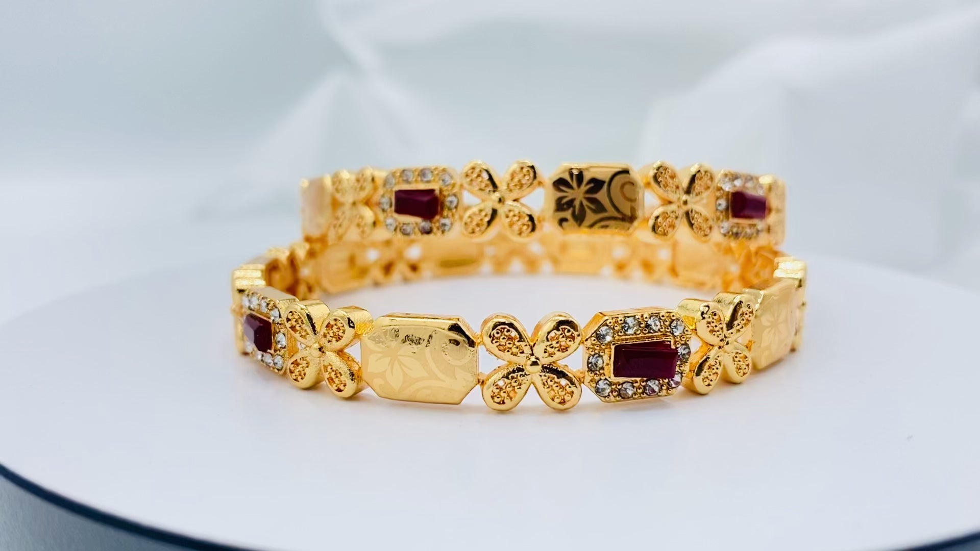 Stone Bangles Gold Designs