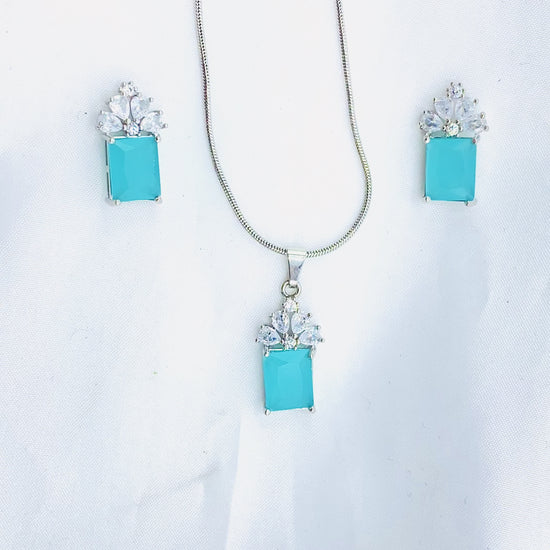 Feroza Stone Necklace Set