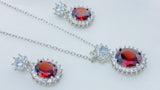 Ruby Necklace Set