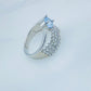 Silver Ring with Blue Stone