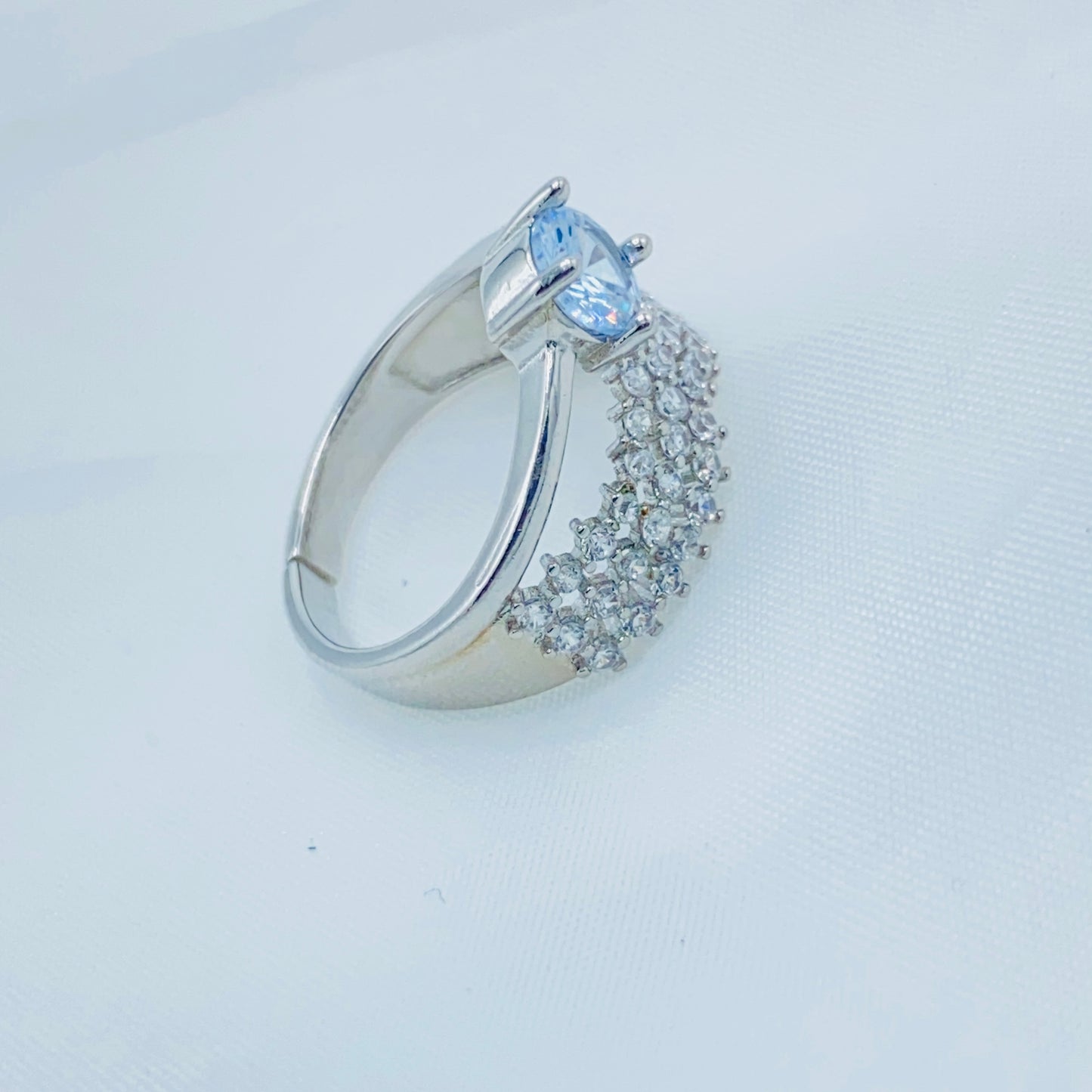 Silver Ring with Blue Stone